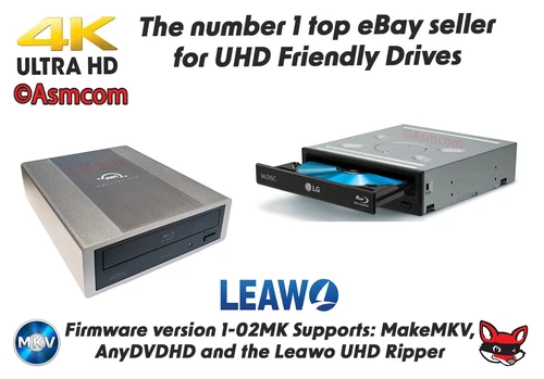BH16NS40 with WH16NS60, 4K, Ultra HD Internal / External, LibreDrive Friendly