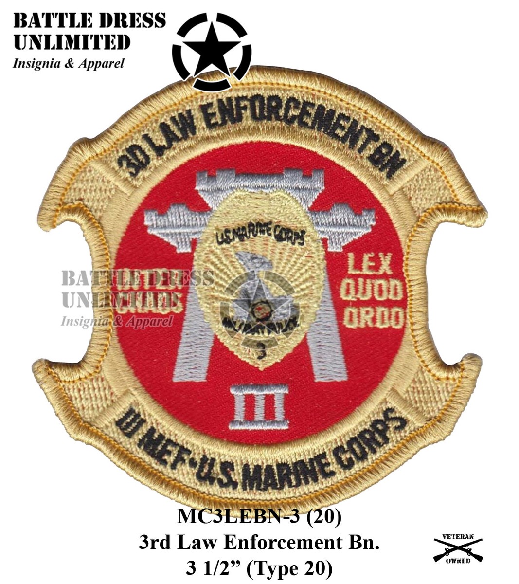 Military Police 1st 2nd 3rd 4th Law Enforcement Battalion