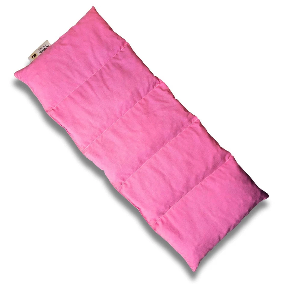 FRANZIS NÄHSTUBE Dinkelkissen 50x20cm Rosa Körnerkissen 100% Baumwolle für Wärme und Kältetherapi