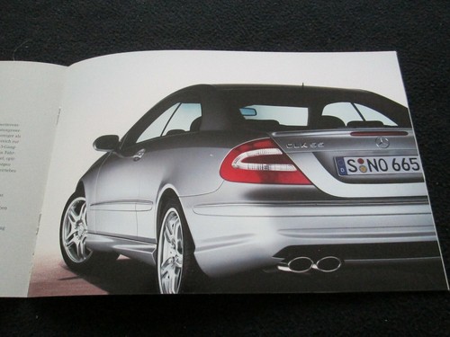 Mercedes Benz CLK55 2003 AMG C209 folleto alemán CLK 55 AMG - solo catálogo de introducción - Imagen 4 de 6