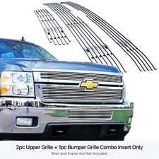 For 2011-2014 Chevy Silverado 2500hd3500hd Billet Grille Grill Combo Insert