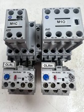   ALLEN BRADLEY 25 AMP REVERSING STARTER 24V COIL 100-C09 10 W/ CONTACT BLOCK