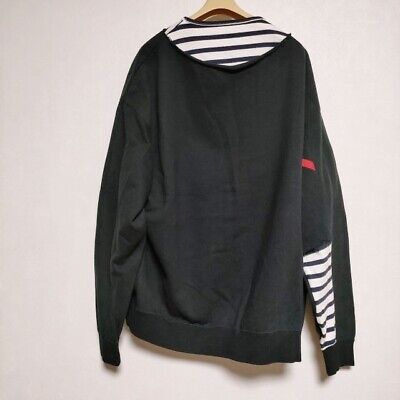 PHINGERIN TEAR STROKE SWEAT Layered design pullover sweat PHINGERIN TEAR STROKE SWEAT Layered design pullover sweat