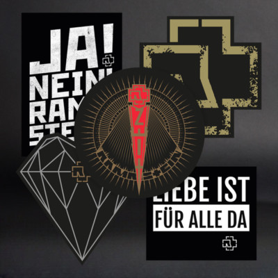Rammstein Aufkleberset  Zeig mir deins  Original Merchandise