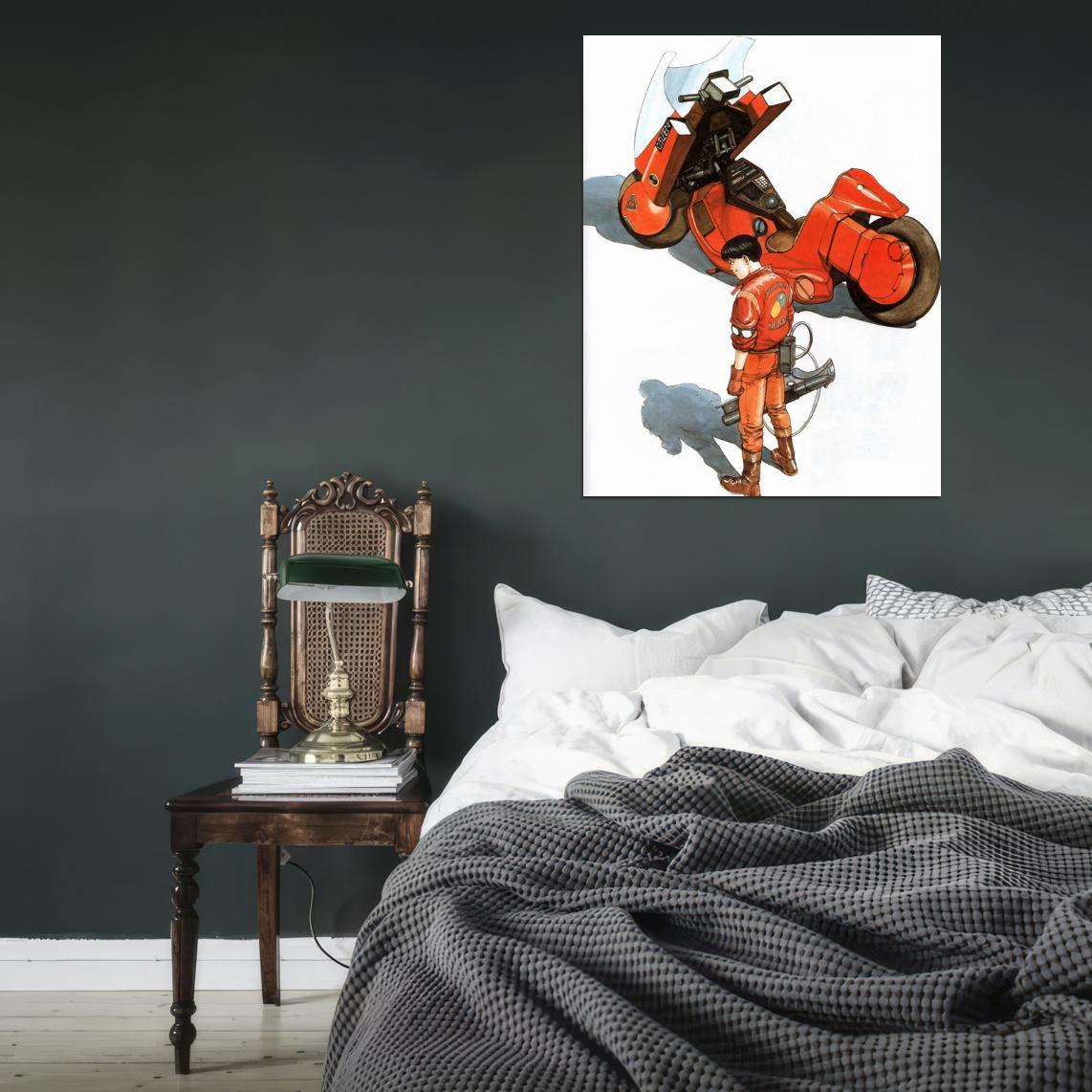 V1156 Kaneda Motorcycle Bike Akira Anime Manga Art Decor WALL