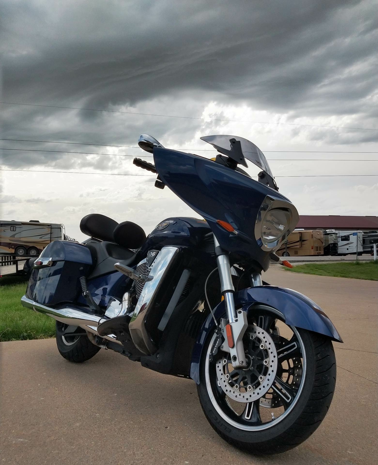 2012 Victory Cross Country®  2012 Victory Cross Country® Solid Imperial Blue