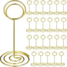 48 Pieces Gold Table Number Holders Wedding Place Card Holders Table Centerpi...