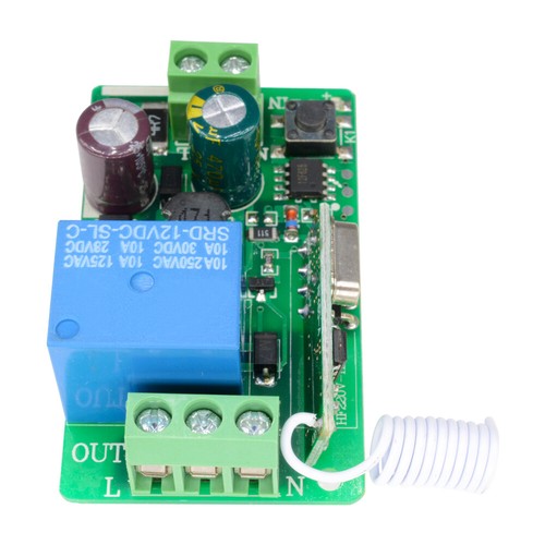 315/433MHZ 220V 1CH Wireless RF Remote Receiver Transmitter Relay Control Switch - Picture 9 of 27