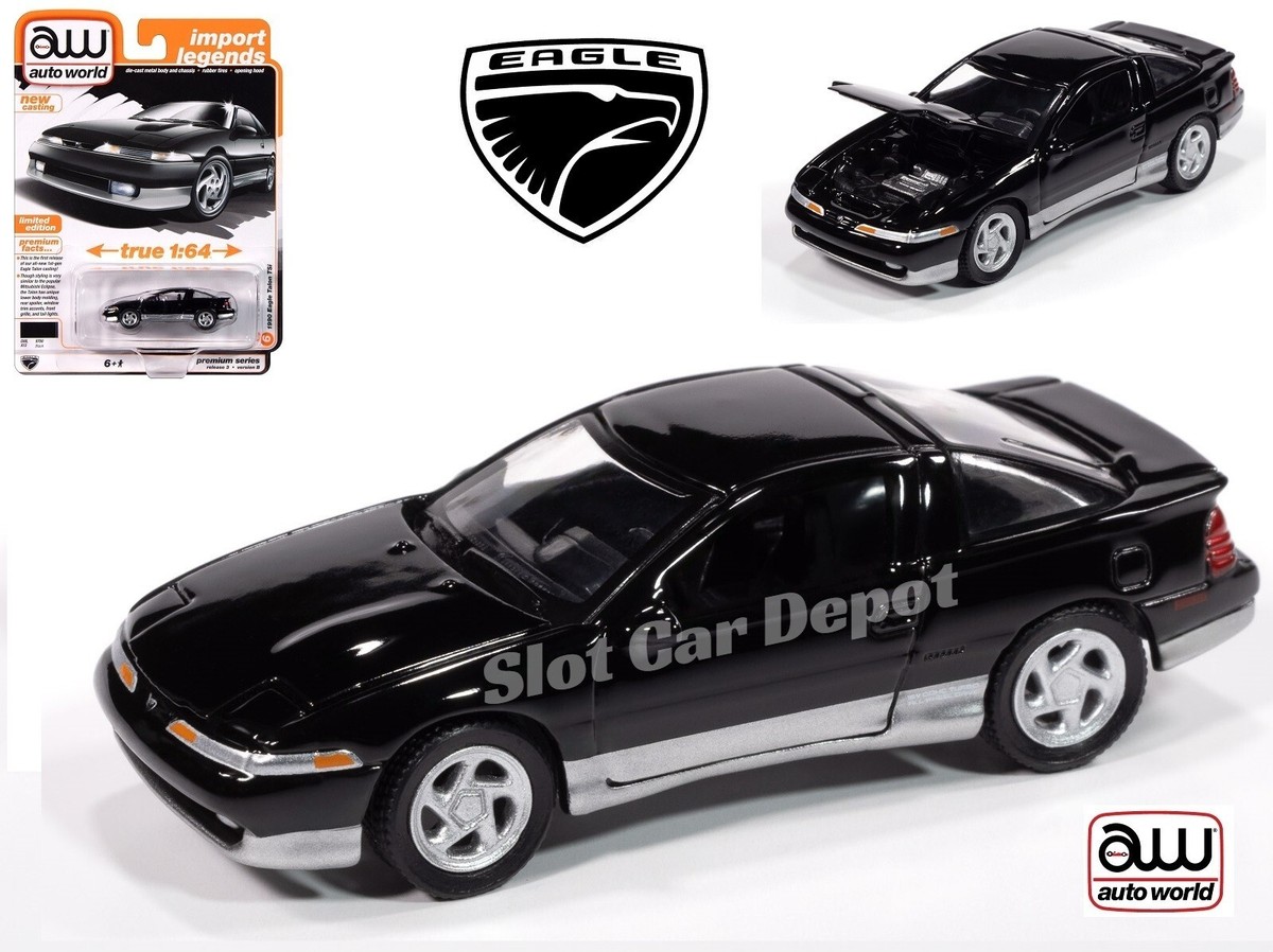 Auto World NEW CASTING 1990 Eagle Talon TSi (BLACK) 1:64 Scale