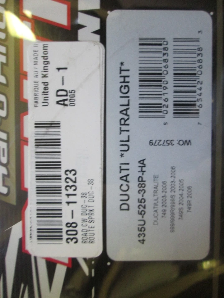 RUEDA DE CADENA RENTHAL - ALEACIÓN TRASERA - 38T 525 / DUCATI 749 749S 999 999R 999S Foto 2 de 2