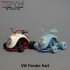 1:25-1:24 Scale Resin VW Fender Kart Model Kit, Un-assembled