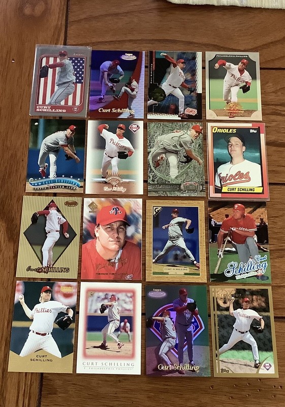 Curt Schilling Baseball 37 Cards Base Inserts Phillies Orioles NM