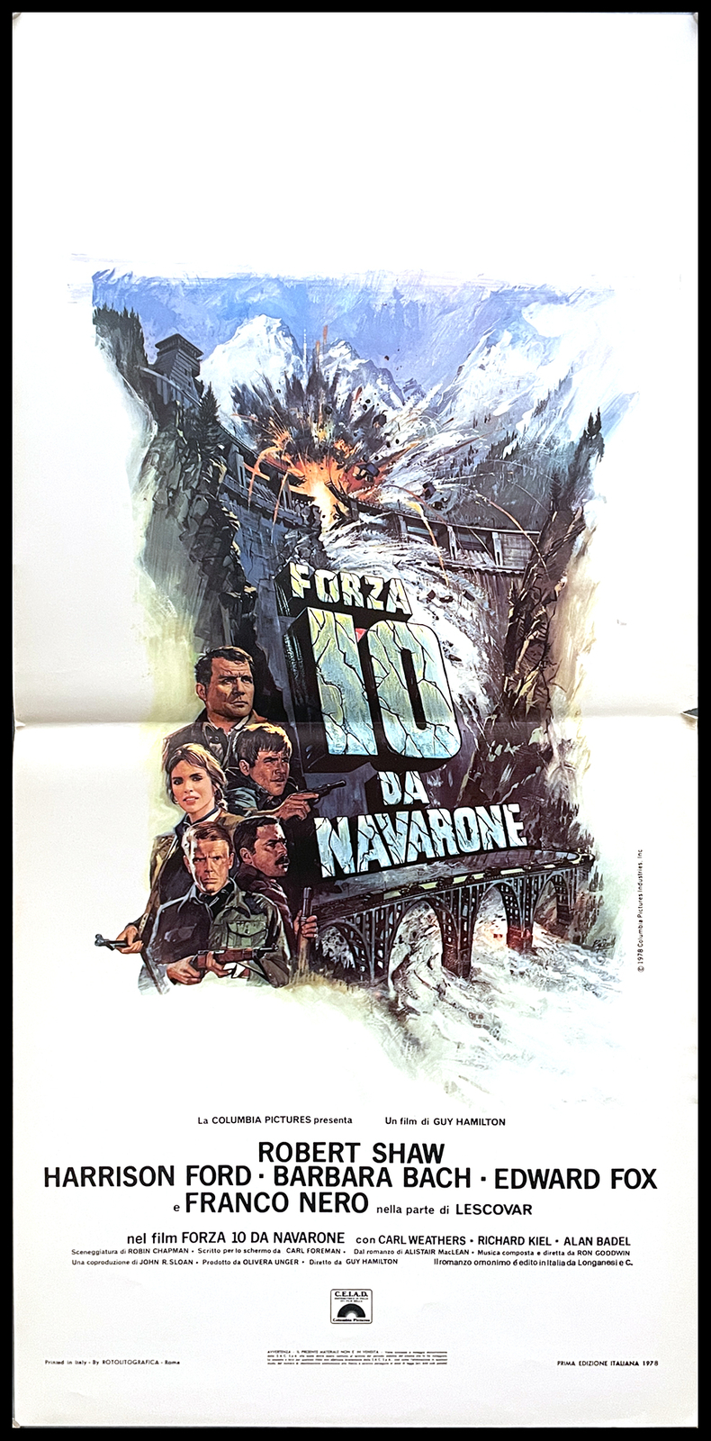 Locandina originale film Forza 10 da Navarone (1978) - Regia di Guy Hamilton