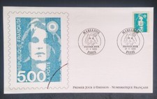 Enveloppe Premier jour 1990 Timbre Marianne Bicentenaire N° 2625 Oblitéré Paris 