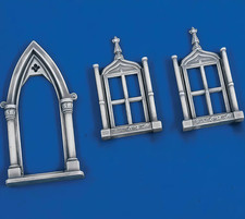 1/35 Scale Gothic Arch Window Set Resin Diorama Terrain Model Kit