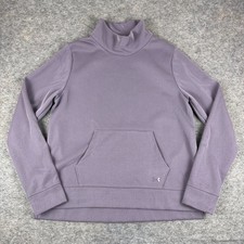 Under Armour Cold Gear Sweatshirt Loose Fleece Shimmer Purple Womens Medium M