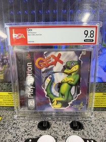 1995 Gex Sony PlayStation PS1 PSX Graded PSA 9.8 A+ Sealed Crystal Dynamics