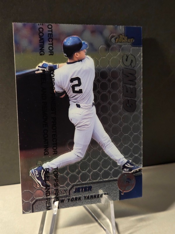 1999 Topps Finest Gems Derek Jeter #115 Foil w/ protector
