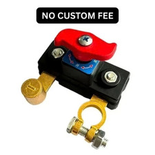 1pcs Universal Battery Disconnect Switch 12v 24v Cut Off Isolator For Cars Rv