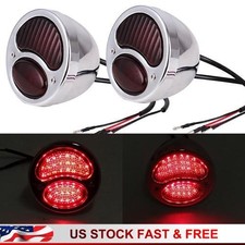 2pcs Vintage Led Custom Hot Rat Street Rod Tail Lights Turn Signals For Ford. 2pcs Vintage Led Custom Hot Rat Street Rod Tail Lights Turn Signals For Ford.