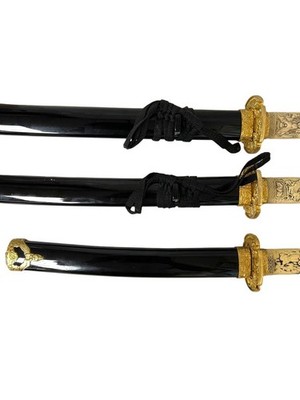 Samurai Sword Set of 3 – Katana, Wakizashi, Tanto – Resin Ivory