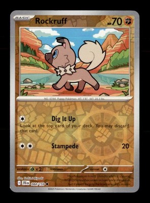 Rockruff 084/159 Common Journey Together Pokemon Reverse Holo Near Mint