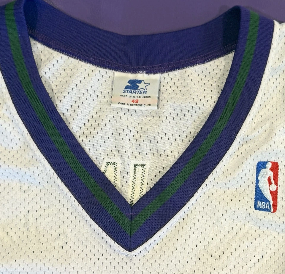 Auténtica camiseta de iniciación de colección de novato Glenn Robinson #13 Milwaukee Bucks 48/XL Foto 4 de 4