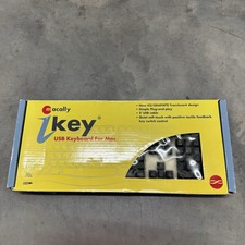 Vintage Macally iKey Wired USB Keyboard Mac C...