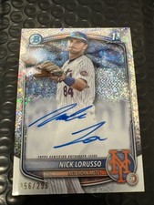 2025 Bowman Chrome Auto Speckle Refractor CPA-NL Nick Lorusso 1st Auto 156/299