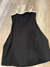 WILD FABLE WOMEN MINI DRESS BLACK WHITE CASUAL SPORTY SMALL S