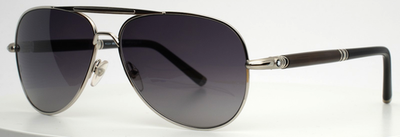 MONTBLANC MB519S 16C Silver Mens Aviator Gradient Sunglasses 61-14