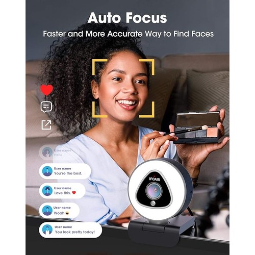 Streaming Webcam with Ring Light - Picture 4 of 6