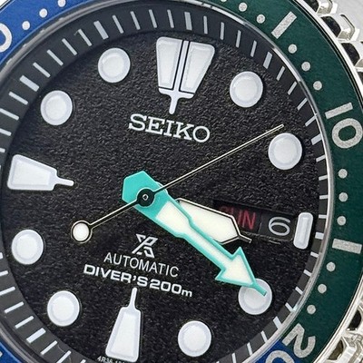 Seiko Men's Automatic Prospex Turtle Black Dial Diver Stainless