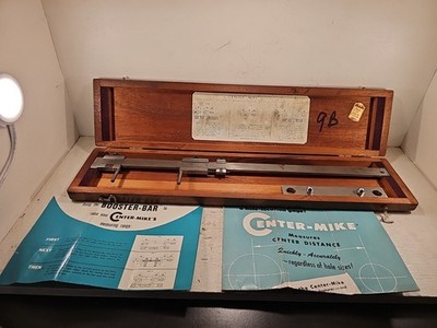 VINTAGE Sorensen The Center-Mike Center Distance Gage Model A7 w/Case #2247
