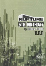 RUPTURE 11/11/11  Classic Rave Flyer