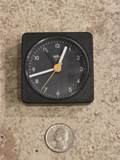 Braun 3855/AB1A Portable Analog Travel Alarm Clock Small ** TESTED And WORKS **