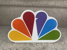 Rare Advertising Bank NBC Logo Ceramic Advertising Figure