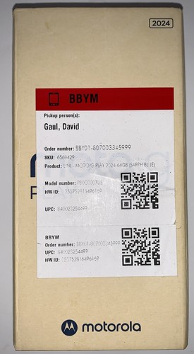 Motorola Moto G Play 2024 64 Go - Bleu saphir débloqué XT2413-2 excellent état - Photo 20 sur 20