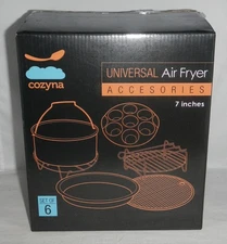 Cozyna 7" Universal Air Fryer Accessories 6 Piece Set