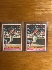 Rick Manning Indians Rookie Lot of (2) 1976 Topps Rookies #275 NMINT
