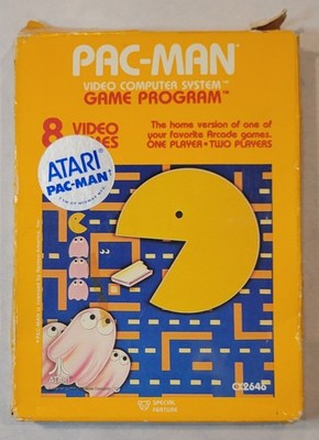 1981 Pac-Man Atari 2600 Video Game Complete in Box w/ Manual CIB Tested Vintage 