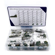 925 PCS 36 Values Aluminum Electrolytic Capacitor Assortment Kit with 10UF 22...