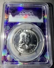 1959-D Franklin Half Dollar PCGS MS 64 FBL Full Bell Lines - TraderBea Purple