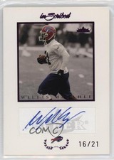 2004 Fleer inScribed Auto Purple 16/21 Willis McGahee #WM Auto r7d