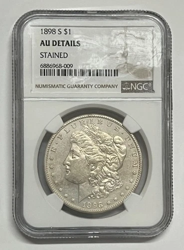 1898-S San Francisco Morgan Silver Dollar NGC AU Details Better Date