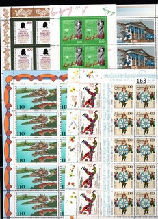 /// 6 S/S GERMANY 2000 MNH ARCHITECTURE SPORTS SOCCER MUSIC