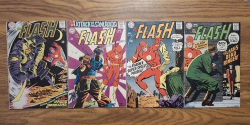 Lot Of 4 The Flash Vintage DC Comics 180 181 182 183 1968