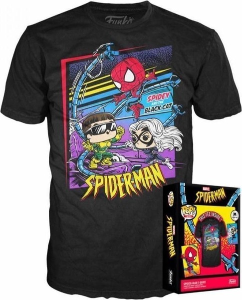 Gadget - Marvel: Funko Pop! Boxed Tee - Spidey Cat Doc (Tg. S) -D- Funko-image