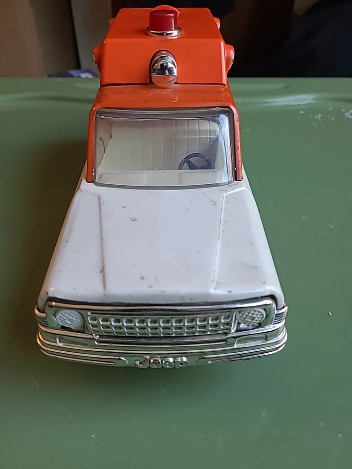 TONKA Jeep Wagoneer 1970 vehículo de rescate EMS ambulancia #53078 de colección respondedor Foto 2 de 4