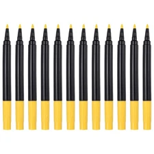 Chalk Board Marker Pens, 12 Pcs Liquid Chalk Markers Erasable, Bright Yellow